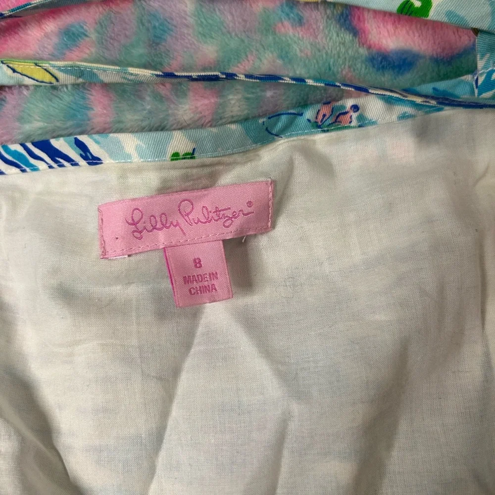 Lilly Pulitzer High Tide Toile Zip front dress size 8 - Picture 5 of 8